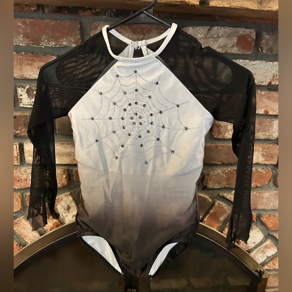 Spider Web Design Kids One Piece leotard